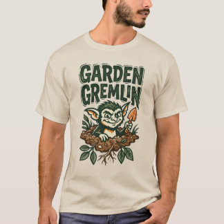 Lustiger Garten Gremlin & Goblin Pflanzenliebhaber T-Shirt