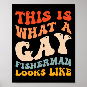 Lustiger Gay Pride Angelischer Fischfang Was Ein S Poster