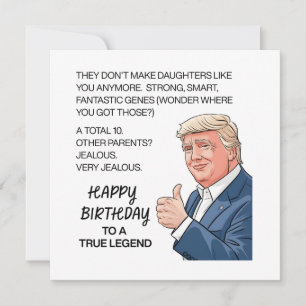 Lustiger Geburtstag der Tochter Karte