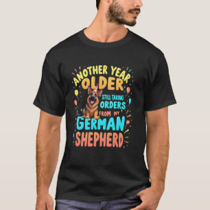 Lustiger Geburtstag Deutscher Schäferhund Hund 2 T-Shirt