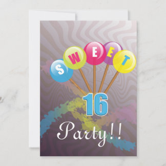 lustiger Geburtstag laden für süß 16 Einladung