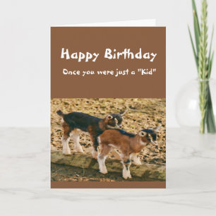 Lustiger Geburtstag Über den Hügel Alter Ziegenboc Karte