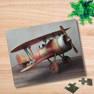 Lustiger Geburtstag Vintage Doppeldecker Flugzeug