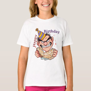 Lustiger Geburtstagsaufkleber T-Shirt