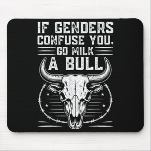 Lustiger Geh Milch Einen Bullen Zitat Wenn Geschle Mousepad