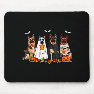 Lustiger Geist Deutscher Schäferhund Halloween Hun Mousepad