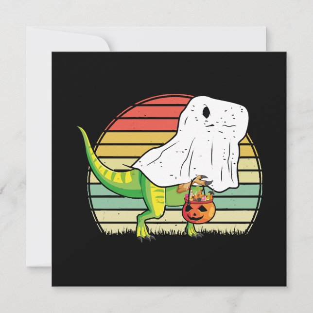 Lustiger Geist Dinosaurier Halloween (Vorderseite)