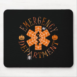 Lustiger Geist Halloween Notaufnahme Er Crew Mousepad