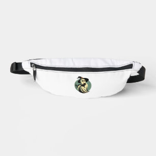 Lustiger Geist hält eine schwarze Katze Fauler Hal Bauchtasche