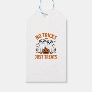 Lustiger Geist-Hund Halloween Keine Tricks, nur Le Geschenkanhänger