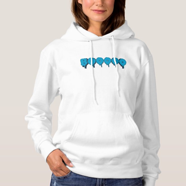 lustiger Geistertext Hoodie (Vorderseite)