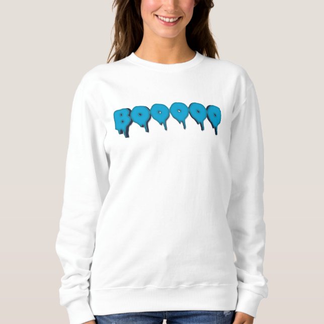 lustiger Geistertext Sweatshirt (Vorderseite)