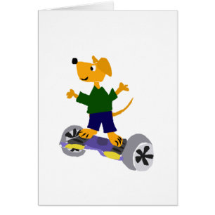 Lustiger gelber Labrador retriever-Hund auf Segway