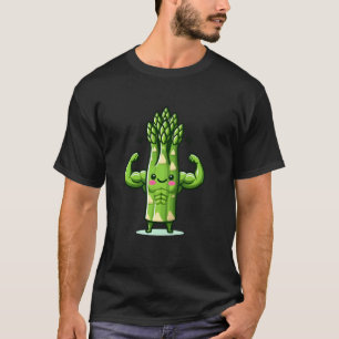 Lustiger Gemüse Muskel Spargel T-Shirt