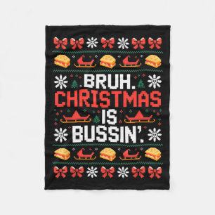 Lustiger Gen Alpha Gen Z Slang Lustiger Weihnachts Fleecedecke