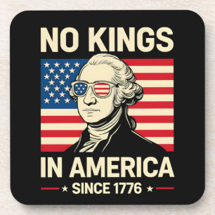 Lustiger George Washington Keine Könige Amerika 17 Getränkeuntersetzer
