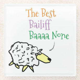 Lustiger Gerichtsvollzieher Schaf Beste Baaa Keine Glasuntersetzer