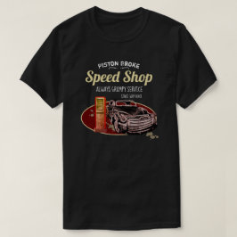 Lustiger Geschwindigkeits-Geschäfts-Kolben brach T-Shirt
