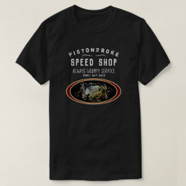 Lustiger Geschwindigkeits-Geschäfts-Kolben brach T-Shirt