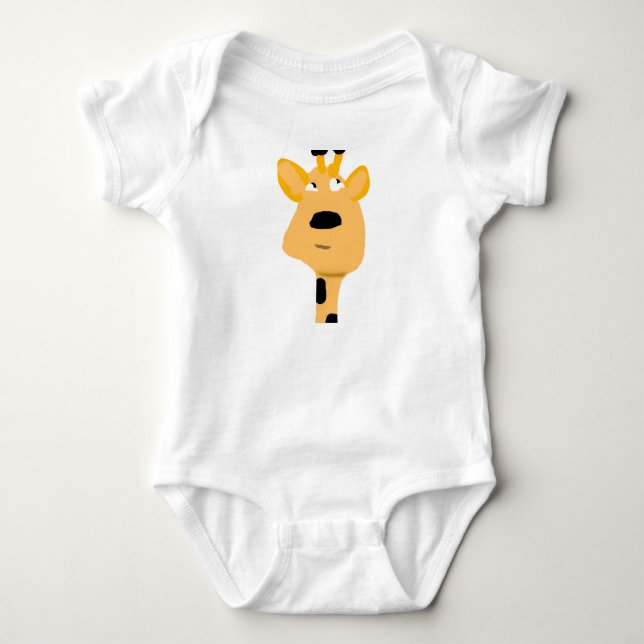 Lustiger Giraffe Baby Strampler (Vorderseite)