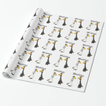 Lustiger Giraffen-Braut-und