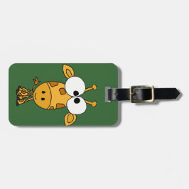 Lustiger Giraffen-Cartoon Gepäckanhänger