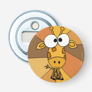 Lustiger Giraffen-Kunst-Knopf-Flaschen-Öffner Flaschenöffner