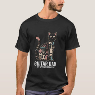 Lustiger Gitarre Papa Katze Bestätigt Soundcheck R T-Shirt