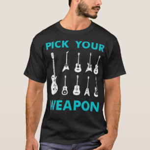 Lustiger Gitarren-Pick Wähle deine Waffe Vintage-M T-Shirt