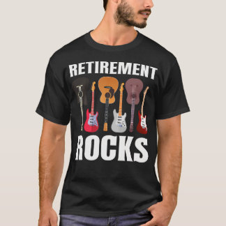 Lustiger Gitarren Sammler Ruhestand Rockt Gitarris T-Shirt