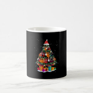 Lustiger Gitarren-Weihnachtsbaum  Kaffeetasse