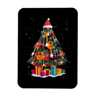 Lustiger Gitarren-Weihnachtsbaum  Magnet