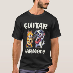 Lustiger Gitarrenspieler Gitarre Harmonie Musiker  T-Shirt