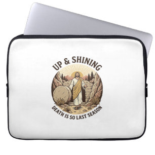 Lustiger Glaube Auferstehungshöhle Vintage-Stich-S Laptopschutzhülle