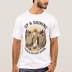 Lustiger Glaube Auferstehungshöhle Vintage-Stich-S T-Shirt
