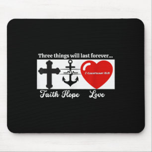 Lustiger Glaube Hoffnung Liebe Jesus Christliches Mousepad
