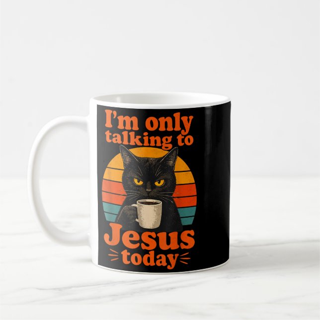 Lustiger Gläubiger Jesus Christlicher Glaube Kaffeetasse (Links)