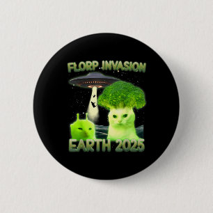 Lustiger Glerp Glorp Lustige Alien-Katze Meme Vint Button