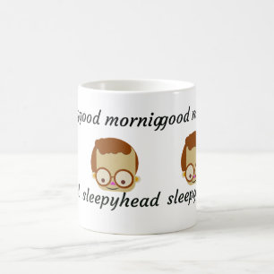 Lustiger Glitch-Text Guten Morgen Kaffeetasse   Ae