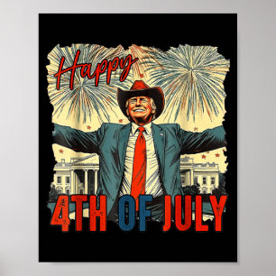 Lustiger glücklicher 4. Juli Unabhängigkeitstag Poster