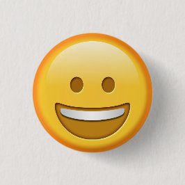 Lustiger glücklicher emoji Knopf Button