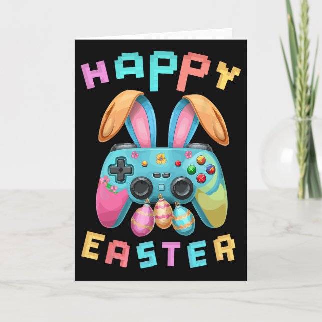 Lustiger glücklicher Osterhase Gaming Controller G Karte (Vorderseite)