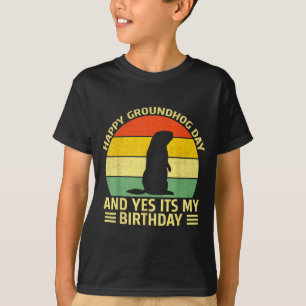 Lustiger glücklicher Tag des Murmeltieres und ja,  T-Shirt