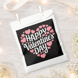 Lustiger glücklicher Valentinstag Herz Liebe Valen Geschenktütchen
