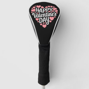Lustiger glücklicher Valentinstag Herz Liebe Valen Golf Headcover
