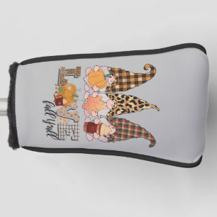 Lustiger Gnom liebt den Herbst, die Kürbiszeit Golf Headcover
