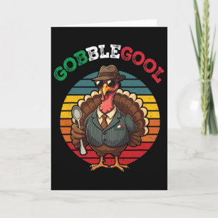 Lustiger Gobblegool Italienischer Gobble Truthahn Karte