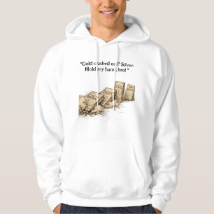 Lustiger Gold vs Silber Investment Hoodie