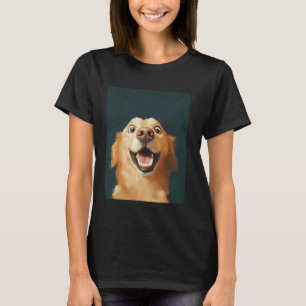 Lustiger Golden Retriever Designer T-Shirt