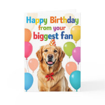 Lustiger Golden Retriever Hund Alles Gute zum Gebu